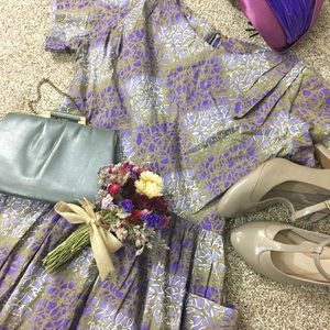 Vintage Dress Rockabilly Purple Dress Vintage Rare